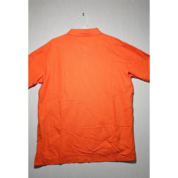 Nautica Polo Shirt Men’s Large Orange Short Sleeve Collared Top New without Tags - Picture 3 of 3